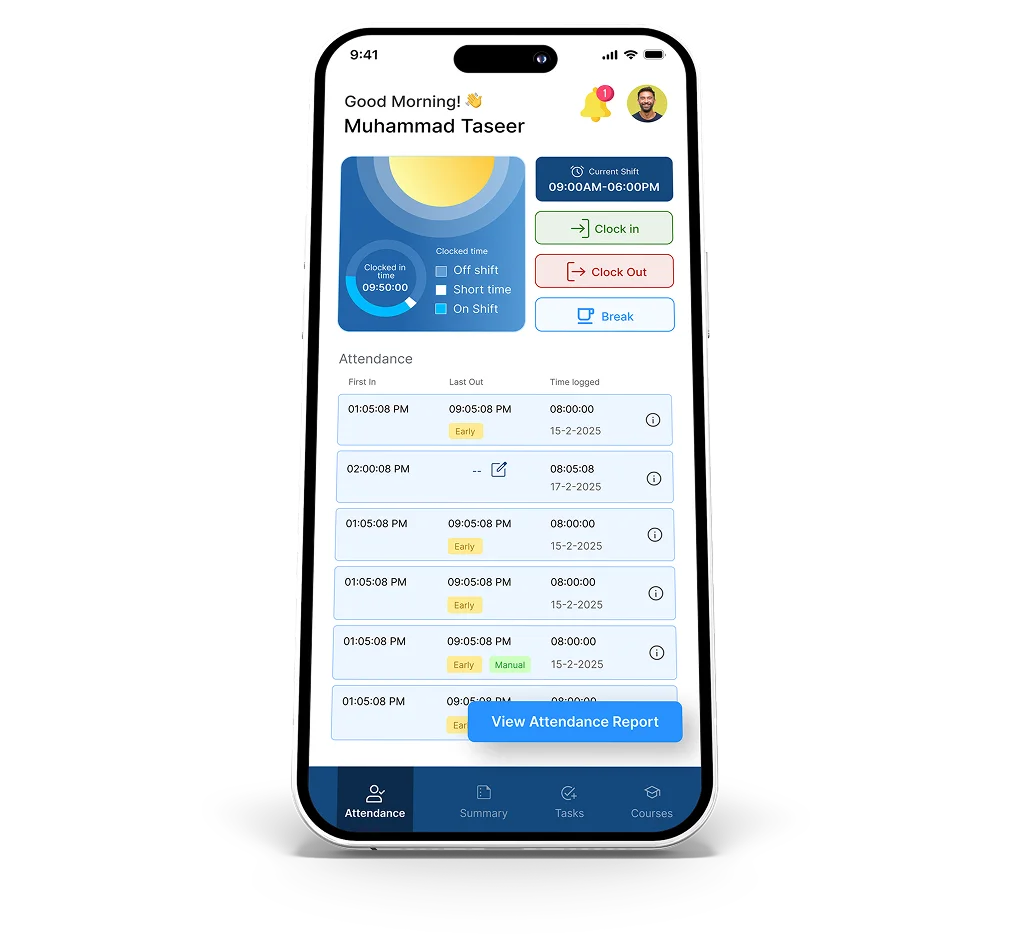 Attendance & Shift Tracking